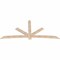 Ekena Millwork Alberta Smooth Timber Gable Bracket, Douglas Fir, 108"W x 49"H x 1 1/2"D x 5 1/2"F, 11/12 Pitch GBW108X49X0206ALB00SDF - alternate 2